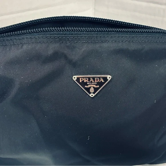 Authentic Prada 3pc Vintage Vela Pouch Set w Cards and Dustbag - Picture 2 of 15